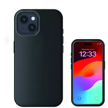 4smarts 540582 Silikoninis Dėklas iPhone 15 Plus 6,7 inch Juodas