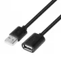 Prailginimo laidas USB AM-AF 1,8 m juodas