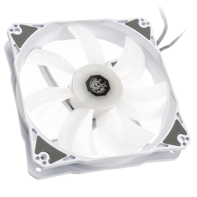120 mm PWM korpuso ventiliatorių rinkinys BitsPower Notos RGB baltas, 5 vnt. (BPTA-FX1812NTWH-5)