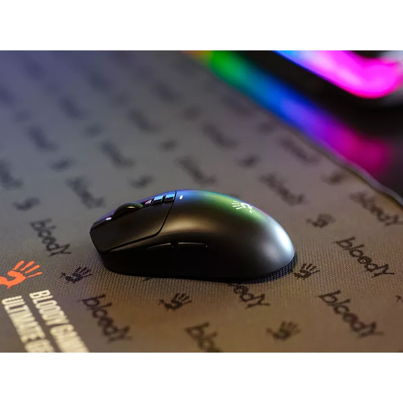 A4TECH BLOODY pelė R72 ULTRA WRLS 2.4G+USB juoda