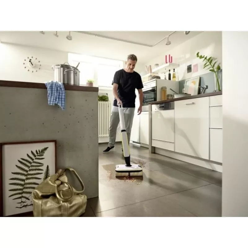 Kärcher FC 7 CORDLESS belaidis elektrinis šluotvynėlis, akumuliatorinis, be maišelio, juoda/balta/geltona, 2.85 Ah