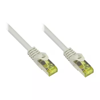RJ45 jungiamasis kabelis su Cat.7 neapdorotu kabeliu ir užrakto apsauga (RNS®), S/FTP, PiMF, halogenų neturintis, 600 MHz, OFC, pilka, 30 m, Good Connections® (8070R-300)