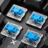 SHARKOON PureWriter RGB, žaidimų klaviatūra juoda, FR išdėstymas, Kailh Choc Low Profile Blue jungikliai