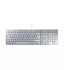 Klaviatūra CHERRY KC 6000 SLIM Universal USB QWERTZ Vokiška sidabrinė