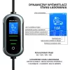 QOLTEC Mobile EV 2in1 Type2 11 kW 400 V Wi-Fi TUYA SMART LIFE LCD nešiojama sieninė dėžutė su 5 m laidu