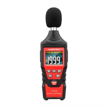Skaitmeninis decibelmatis Habotest HT622B – garso lygio matuoklis su A/C svertine ir USB sąsaja