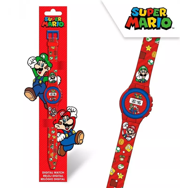 Vaikiškas laikrodis Kids Euroswan Super Mario GSM4234 – analoginis/digitalinis