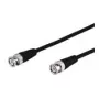 Wentronic Goobay BNC jungiamasis kabelis, juodas, 5 m - BNC kištukas > BNC kištukas (50087)
