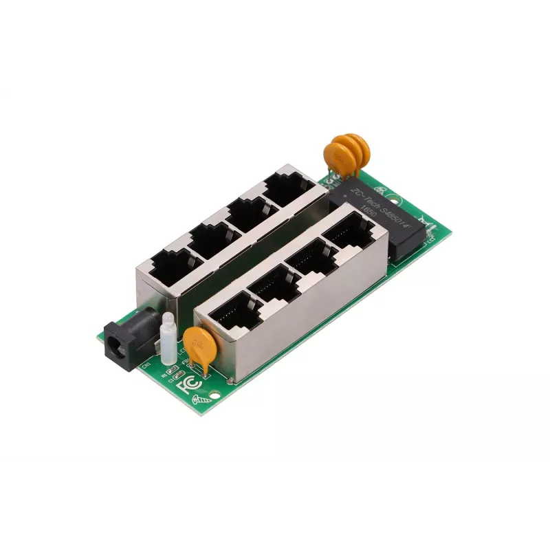Extralink Gigabit 4 prievadų PoE injektorius, 4x 1000 Mb/s RJ45, 48 V, mėlynas/juodas