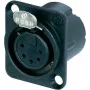 Neutrik NC5FD-LX-B juodas jungties aksesuaras