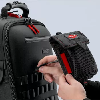 Knipex Modular Bag 00 19 50 LE juoda/raudona, tuščias modulinis krepšys įrankiams