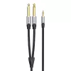 Garso kabelis Vention BARHL 3,5 mm mini-jack – 2× 6,35 mm kištukas, 10 m
