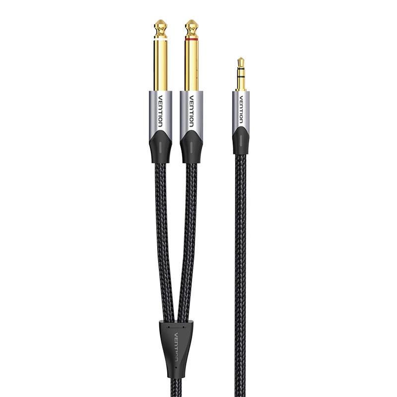 Garso kabelis Vention BARHL 3,5 mm mini-jack – 2× 6,35 mm kištukas, 10 m