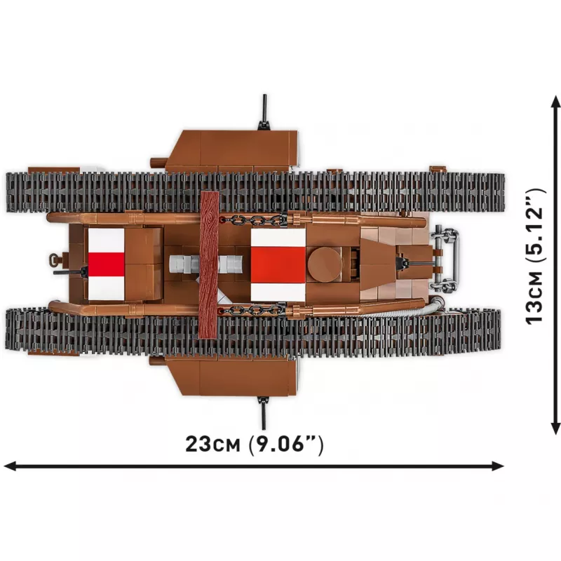Konstrukcinis rinkinys Cobi Building Blocks Mark V Male NO 9199 — 844 dalių