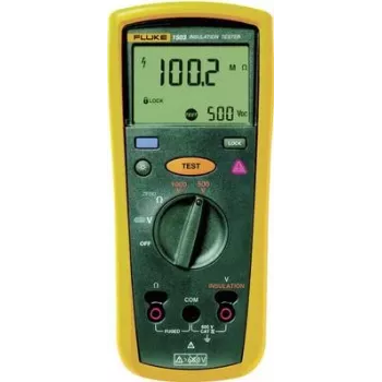 Megohmetras Fluke 1503 pilkai geltonas 600 V 1 µF 0,01–2000 MΩ 20% 0,5 s (2427883)