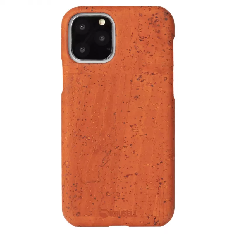 Apsauginis telefono dėklas Krusell Birka, Apple iPhone 11 Pro Max, rūdų spalva