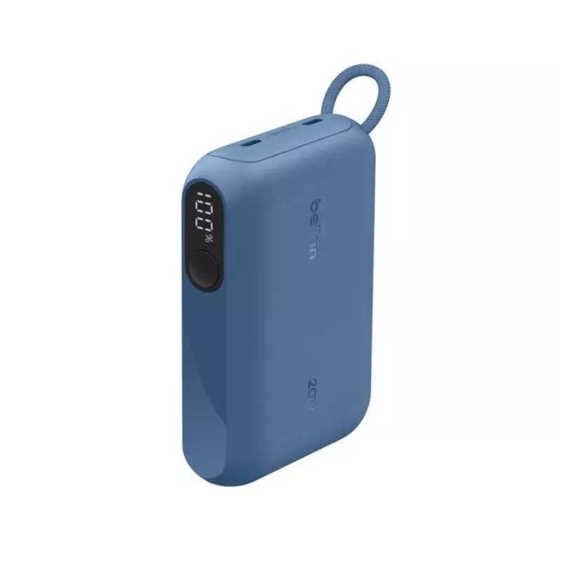 Power bank Belkin BPB027HQBL 10000 mAh — mėlyna, 2× USB Type‑C prievadai