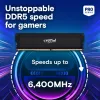 Crucial Pro OC 32GB (2x16GB) DDR5 PC5-48000C38 6400MHz UDIMM dviejų kanalų rinkinys
