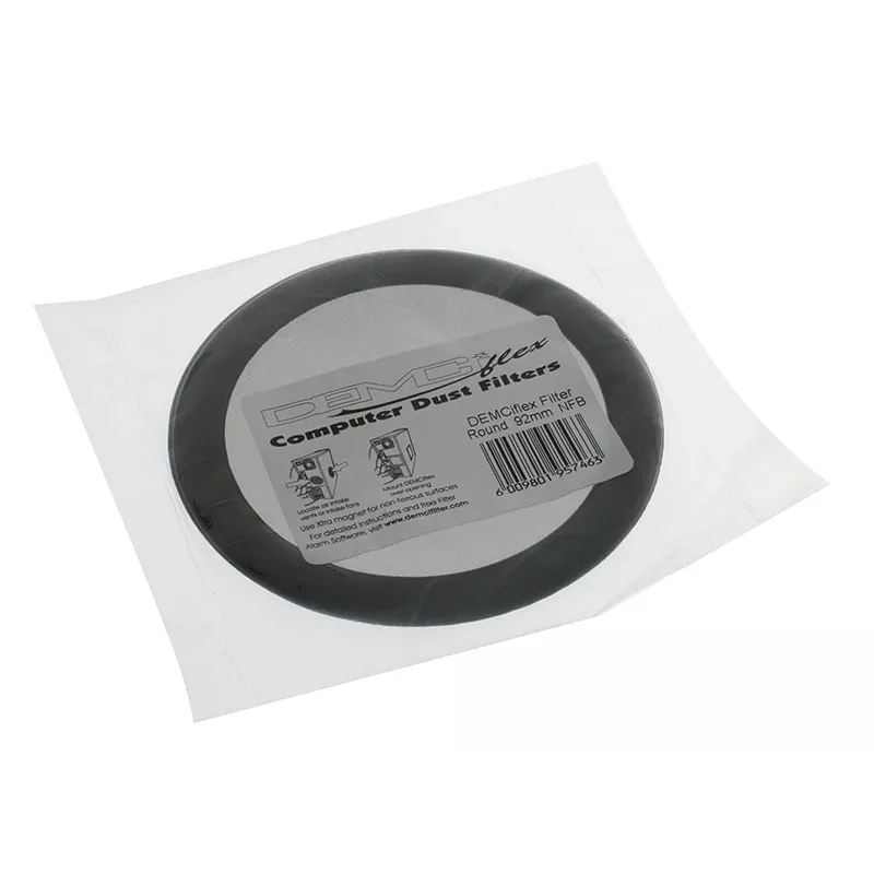 DEMCiflex DF0015 dulkių filtras, 92 mm, apvalus, juodas/juodas