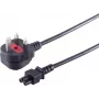 Maitinimo laidas ShiverPeaks UK60001 1,8 m su IEC C5 (dobilo lapo) jungtimi