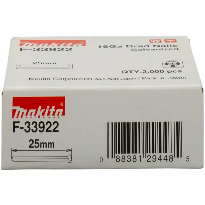 Makita kaiščiai (kaištinės vinys) - 2000 vnt. - 2,8 mm - Ilgis 25 mm