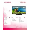 Televizorius LED 43UV3F63DG 43 colių LED ekranas 4K raiška