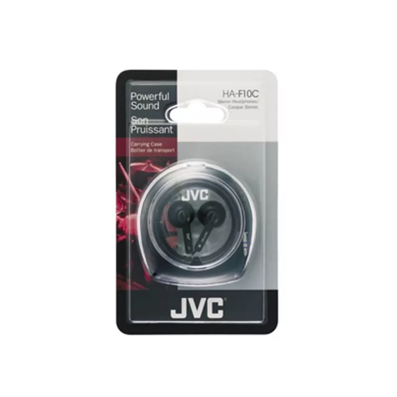 JVC HA-F10C laidinės ausinės ausinės ausinės ausinės ausinės muzikai juodos