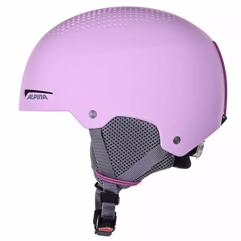 Žieminis šalmas ALPINA ZUPO (šviesiai rožinis matinis, 51-55 cm, naujas 2021 m.)