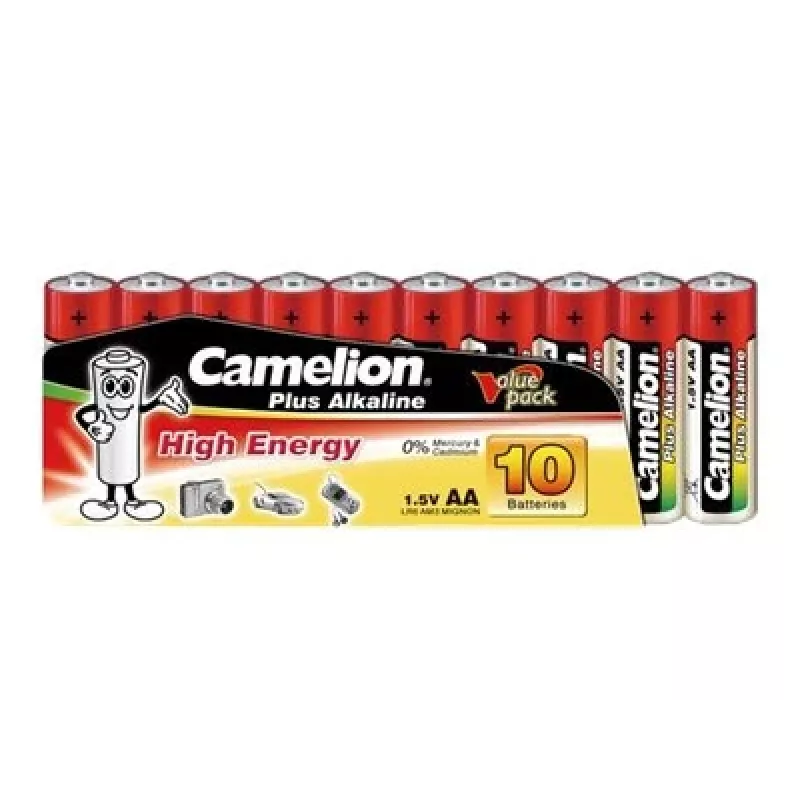 Baterija CAMELION LR6-SP10 AA šarminė vienkartinė 1,5 V, 10 vnt., 49,8 mm x 1,41 cm, 24 g