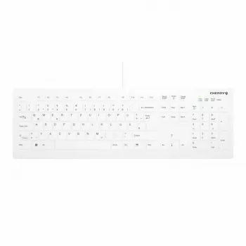 Contour Design Active Key Contour QuickClean Medicininė klaviatūra IP68 pilno dydžio laidinė balta DE C8112