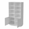 Spintelė knygoms Cama Meble LIVERTI 100×420×1705 mm balta