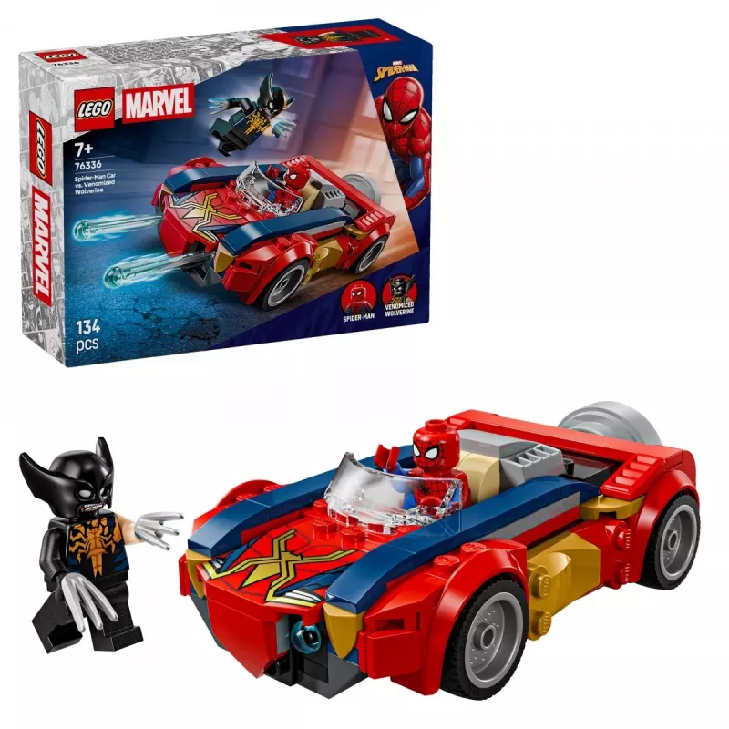 LEGO MARVEL 76336 Žmogus-voras automobilis prieš Venomizuotą Wolverine'ą