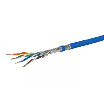 Tinklo kabelis Metz Connect 1308427B34145 Cat7a S/FTP mėlynas 100 m
