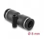 Delock 60743 pneumatinė jungtis 8 mm tiesi su tvirtinimo anga