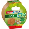 tesa tesapack 05054-7-1 Paper ecoLogo pakavimo juosta, 38 mm x 25 m, ruda, nebalintas lygus popierinis pagrindas, didelis sukibimas