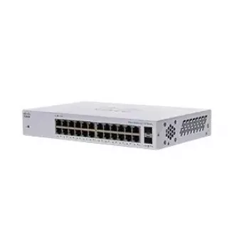 Cisco CBS110 nevaldomas 24 prievadų GE jungiklis su 2x 1G SFP bendrinamais prievadais