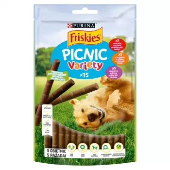 Šlapias šunų maistas Purina Nestlé FRISKIES Picnic Variety 126 g – suaugusiems, ėriena/jautiena, 126 g paketėlis