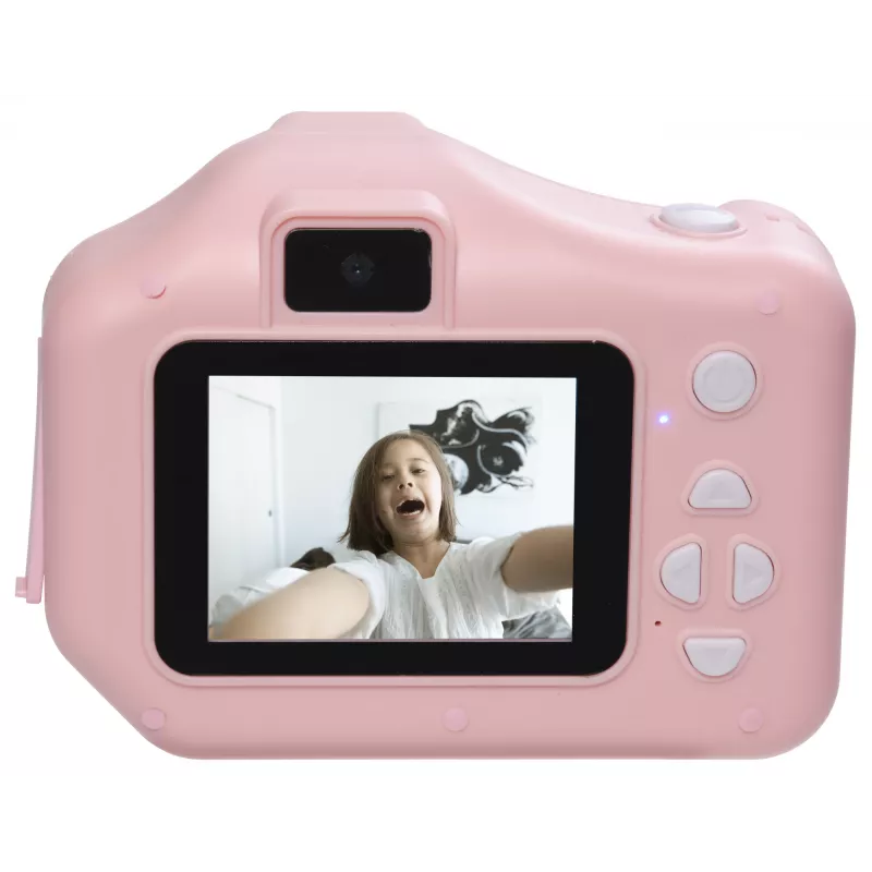 Denver KPC-1370P skaitmeninė kamera vaikams su terminiu spausdintuvu, 2,8 colio LCD, 48 MP, 1440p vaizdas, rožinė
