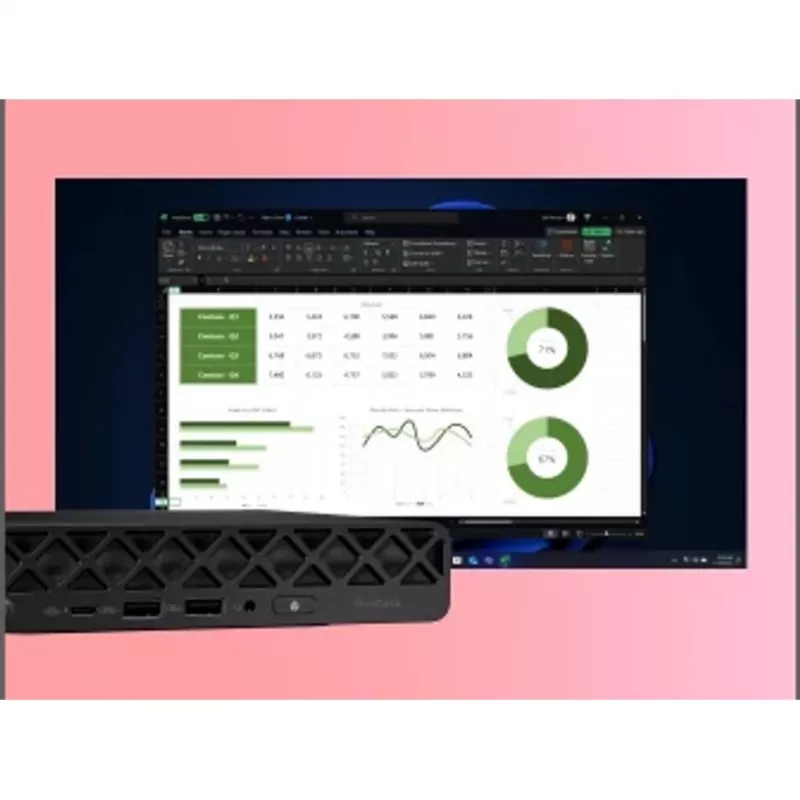 HP ProDesk 4 G1i AI Mini - Core Ultra 5 235T / 2.2 GHz - 24 GB RAM - 512 GB SSD NVMe - Intel Graphics - 1GbE, Wi-Fi 6E, Bluetooth 5.3