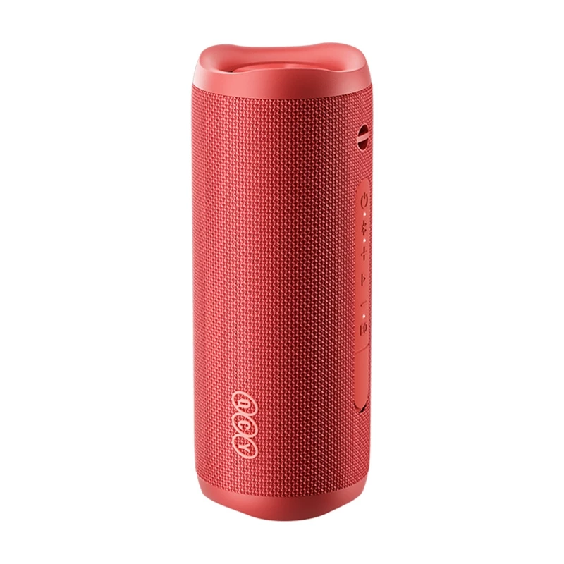 Belaidis nešiojamas garsiakalbis QCY SP7 raudonas – Bluetooth 5.0, kompaktiškas dizainas