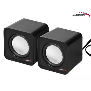 2 krypčių kompiuterio garsiakalbis Audiocore AC870 B — 3 W RMS, maitinimas per USB, 3,5 mm įvestis, 2.0 kanalai