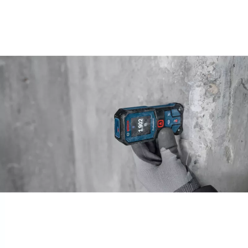 Lazerinis nuotolio matuoklis GLM 40-31 Professional (mėlyna/juoda, diapazonas 50 m, raudona lazerio linija)