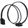 SATA kabelis Silverstone CP11 0,3 m juodas