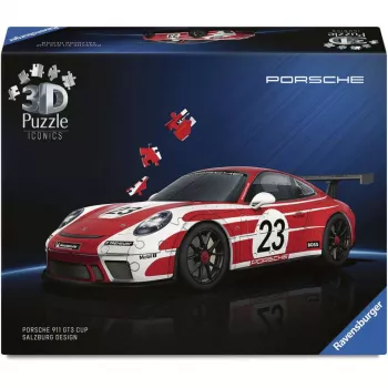 3D dėlionė Ravensburger Porsche 911 „Salzburg Edition“ – modelio rinkinys kolekcijai (Ravensburger 12008038)