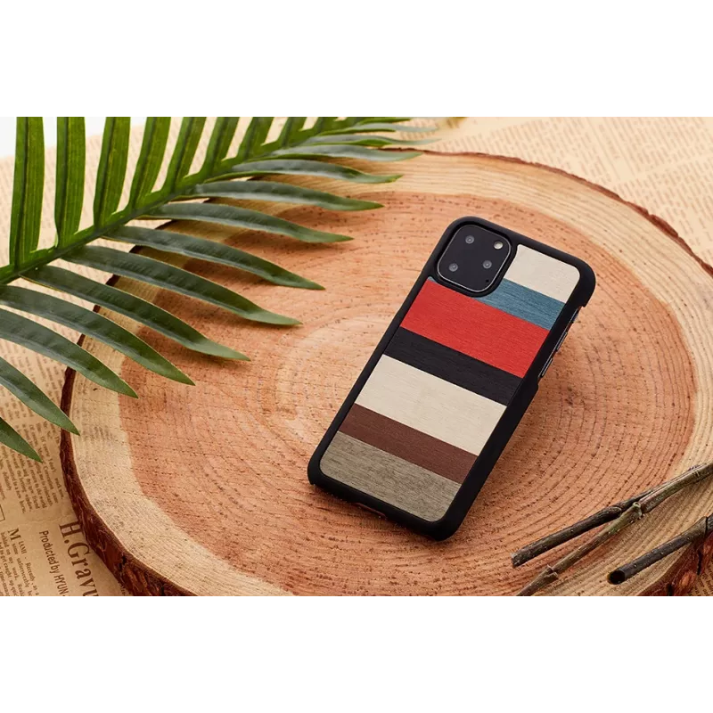 Apsauginis dėklas iPhone 11 Pro Max „man and wood“ Corallina Black