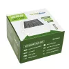 GB128 LED saulės energijos lempa tvoros stulpui, Juoda - Green Blue