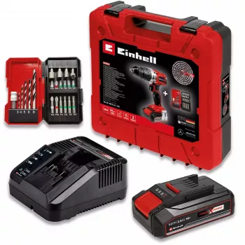 Akumuliatorinis sukamasis gręžtuvas Einhell TE-CD 18/2 Li-i+22 1250 RPM 1.14 kg