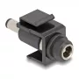 DeLOCK Keystone modulis DC 5,5 x 2,1 mm motina–tėvas juodas
