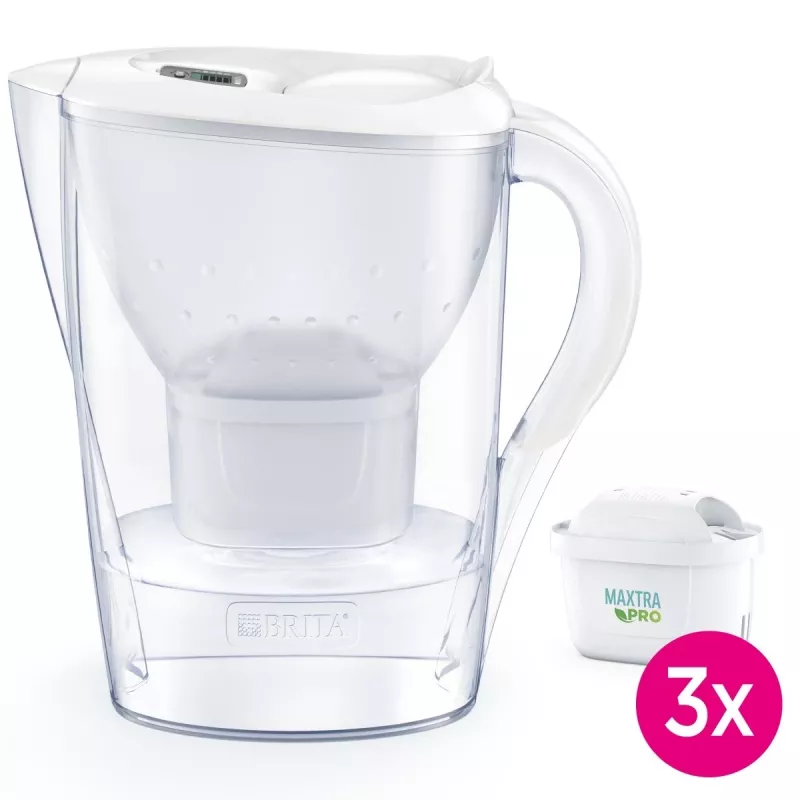 Brita Marella+3 kasetės PRO White 2.4 balta