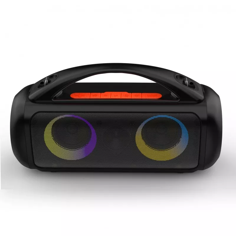 Nešiojamas garsiakalbis MEDIA-TECH MT3184 — Bluetooth 5.3, 60W RMS, IPX5, ličio jonų baterija 16h, USB-C įkrovimas, MicroSD, TWS, mikrofonas, nuotolinio valdymo pultas